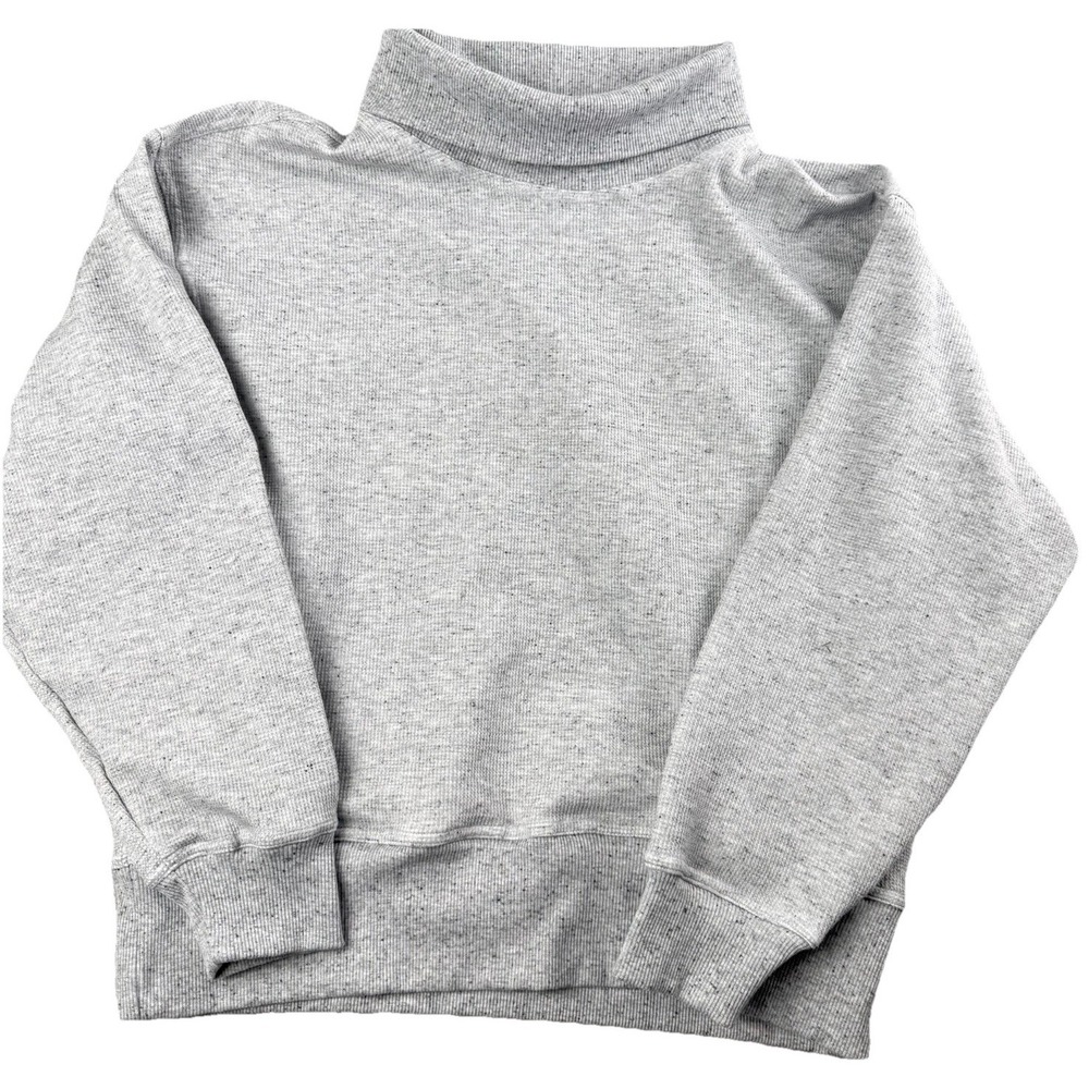 IBKÜL IBCOOL Tech Fleece Turtleneck Sweatshirt Small Heather Gray UPF 50+
